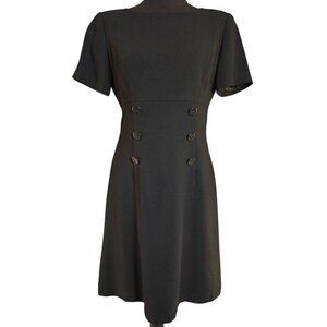 Liz Claiborne Womens Black Base Short Sleeve Above the Knee Dress Size 4